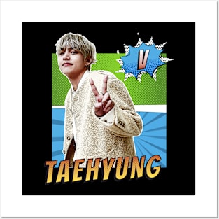 Comic Taehyung BTS Posters and Art